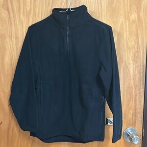Navy Blue Zip Fleece Jacket